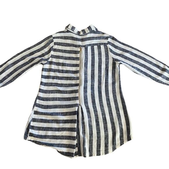 Soft Surroundings | Camina Linen Blend Shirt, Size M - Picture 4 of 8